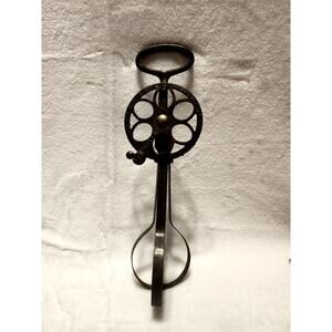 Antique Dover Egg Beater Hand Crank Mixer All Metal Patent 1873 Industrial